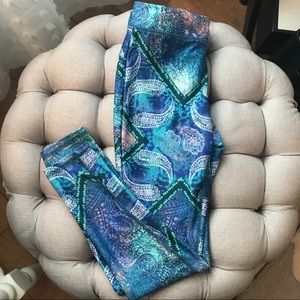 Mossimo Supply Co. Paisley Print Activewear Leggings